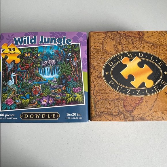 NEW Dowdle Folk Art - Wild Jungle Dowdle - 100 Piece 16"x20" Jigsaw Puzzle - Picture 4 of 5